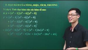 công thức đạo hàm