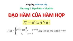 đạo hàm của hàm hợp