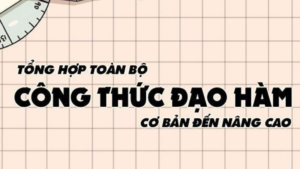 công thức đạo hàm cơ bản