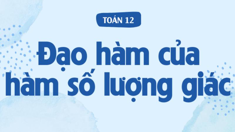 bảng công thức đạo hàm