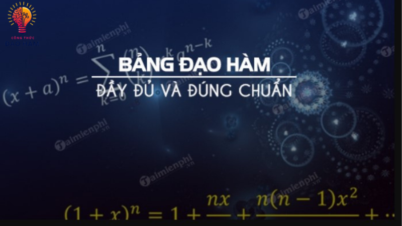 công thức đạo hàm cấp cao