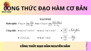 công thức đạo hàm nguyên hàm