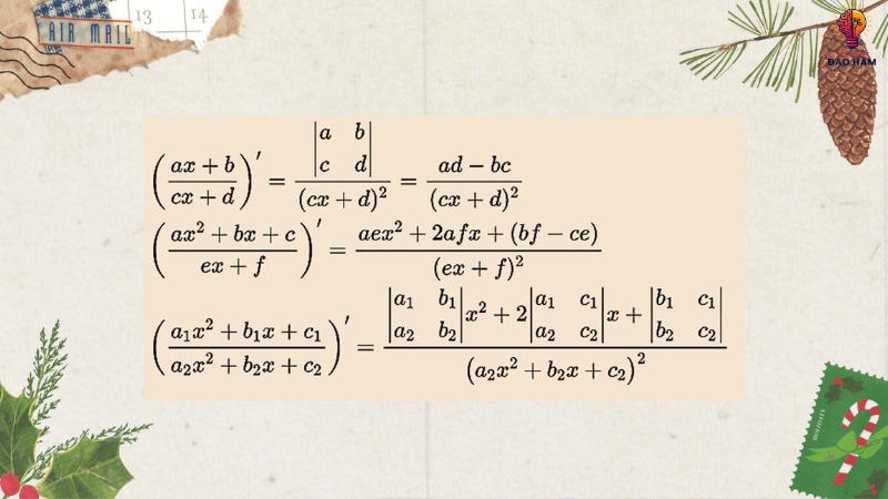 tổng hợp công thức đạo hàm