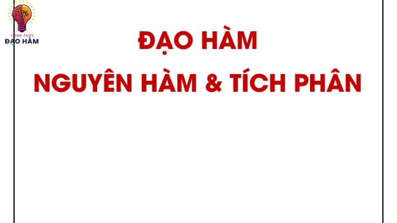 công thức đạo hàm tích phân