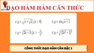 công thức đạo hàm căn bậc 3