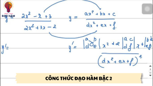 công thức đạo hàm bậc 2