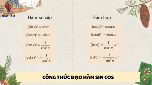 công thức đạo hàm sin cos